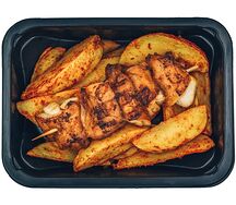 Шашлык куриный с картофелем по-деревенски