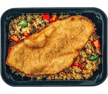 Шницель куриный с рисом тяхан