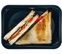 Сендвич с копченным лососем