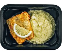 Горбуша в кляре с картофельным пюре