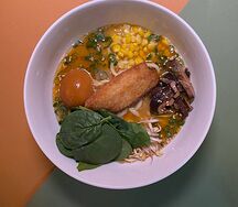 Перечный Рамен Чуа с белой рыбой