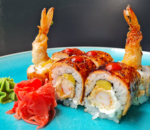Ролл Темпура с креветкой и лососем