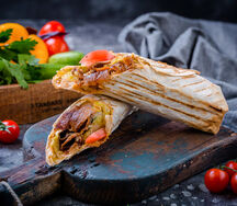 Шаурма из телятины в лаваше