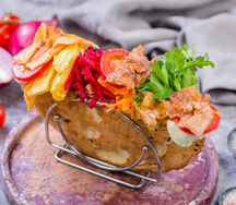 Шаурма из телятины в лепешке