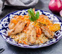 Плов по-самаркандски с курицей