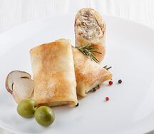 Блинчики с курицей и грибами