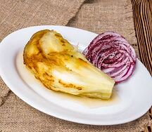 Шашлык из баклажанов с курдюком