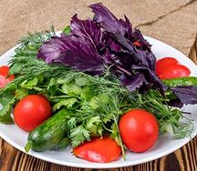 Букет из свежих овощей