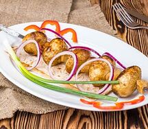 Шашлык из картофеля