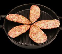 Мидии, запеченные с сыром и соусом яки