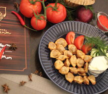 Жаренные пельмени