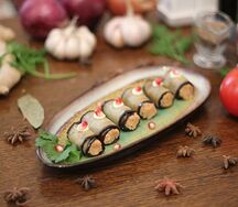 Рулет с баклажаном