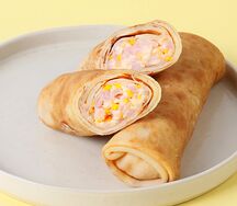 Блины с ветчиной и сыром