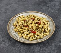 Фузилли с зеленым песто