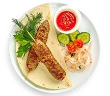Люля-кебаб из баранины