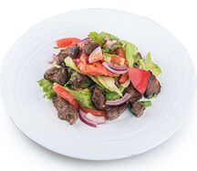 Салат из печени