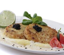 Котлеты из щуки с картофельным пюре