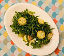 Оладьи, лосось и крем-чиз