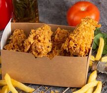 Куриные крылья в кляре острые
