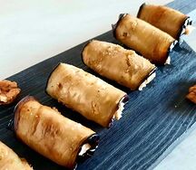 Рулетики из баклажана с сыром