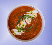 Суп томатный с сыром моцарелла