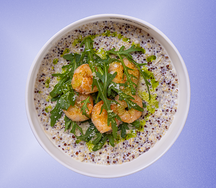 Ризотто из киноа с креветками