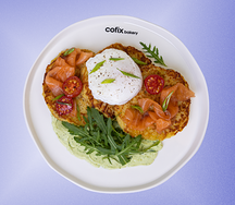 Драники с лососем