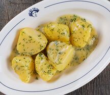 Картофель с маслом и укропом