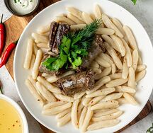 Хинкал галушки с курицей