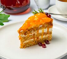 Торт морковный с мандаринами