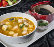 Уха из пяти видов рыб