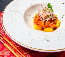 Севиче лосось манго