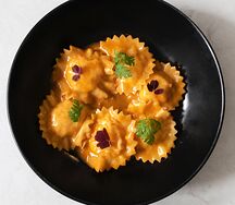 Равиоли с креветками