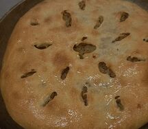 Пирог с воздушным картофелем и грибами