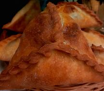 Треугольник с телятиной и с картофелем