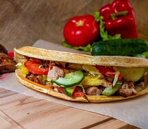 Закрытая пицца Xl с двойным мясом