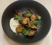 Картофель бейби с вешенками
