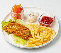 Детский набор с курочкой и овощами
