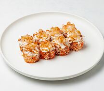Ролл с гребешком и крабом