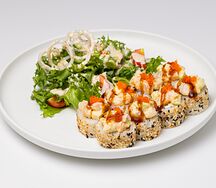 Ролл умами с гребешком и креветкой New
