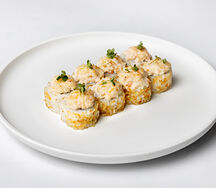Запечённый с креветками