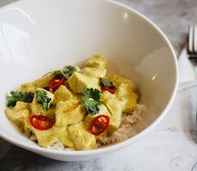 Рис с курицей карри
