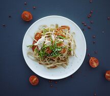 Пшеничный вок с курицей