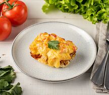 Минтай запеченный с крабовым мясом