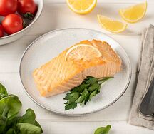 Стейк из семги паровой