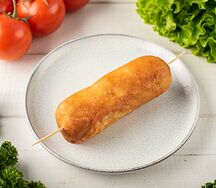 Пирожки жареные с сосиской и картофелем