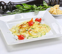 Филе Дорадо с картофелем и цукини