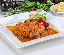 Оссобуко по-милански с картофельным пюре и трюфелем