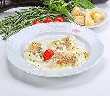 Блинчики с начинкой из морепродуктов