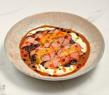 Ризотто с уткой и манго